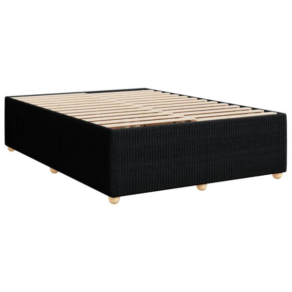 Giroletto Senza Materasso Nero 140x190 Cm In Tessuto - Image 3
