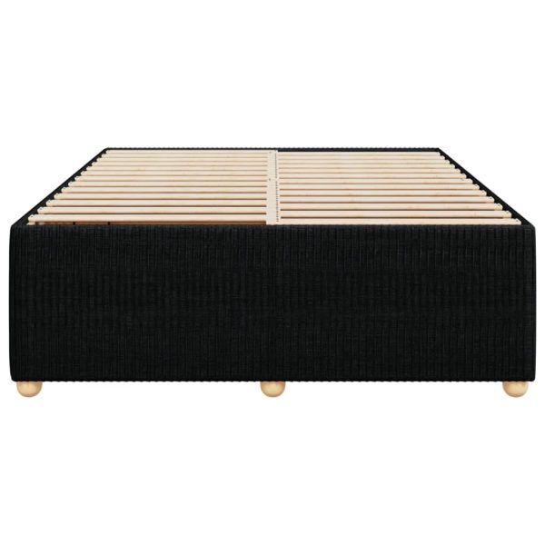 Giroletto Senza Materasso Nero 140x190 Cm In Tessuto - Image 4