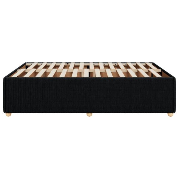 Giroletto Senza Materasso Nero 140x190 Cm In Tessuto - Image 5