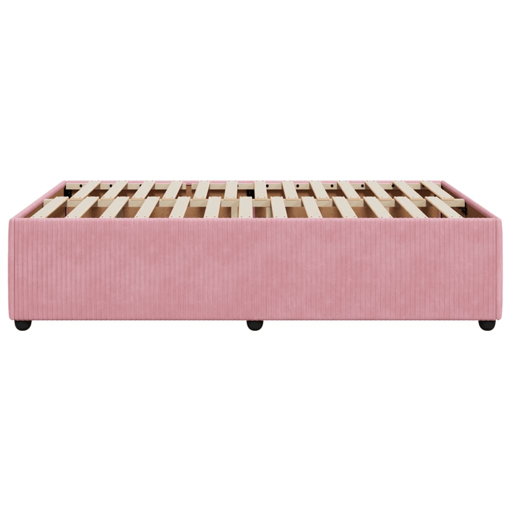 Giroletto Senza Materasso Rosa 120x190 Cm Velluto - Image 5