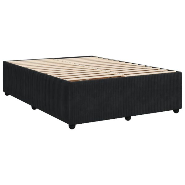 Giroletto Senza Materasso Nero 140x190 Cm In Velluto - Image 3