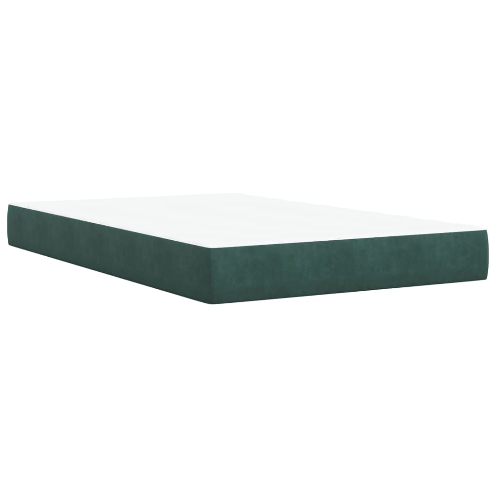 Giroletto A Molle Con Materasso Verde Scuro 120x190 Cm Velluto - Image 6
