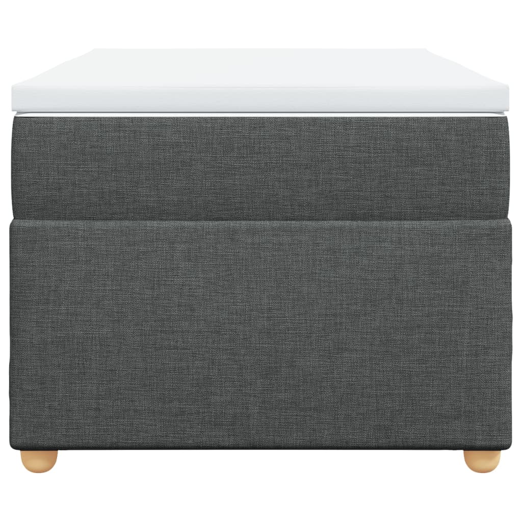 Giroletto A Molle Con Materasso Grigio Scuro 100x200 Cm Tessuto - Image 4