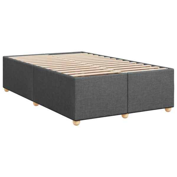 Giroletto A Molle Con Materasso Grigio Scuro 120x200 Cm Tessuto - Image 5
