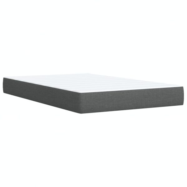 Giroletto A Molle Con Materasso Grigio Scuro 120x200 Cm Tessuto - Image 6