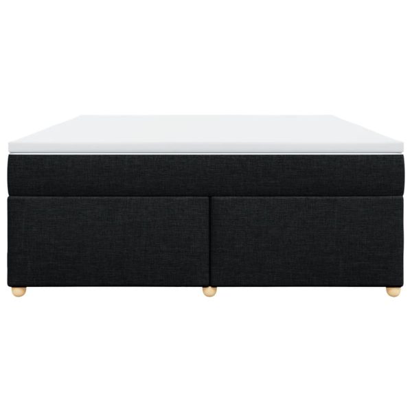 Giroletto A Molle Con Materasso Nero 180x200 Cm In Tessuto - Image 4