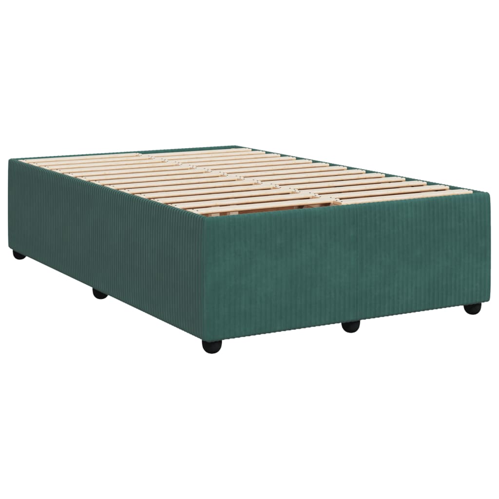 Giroletto A Molle Con Materasso Verde Scuro 120x190 Cm Velluto - Image 5