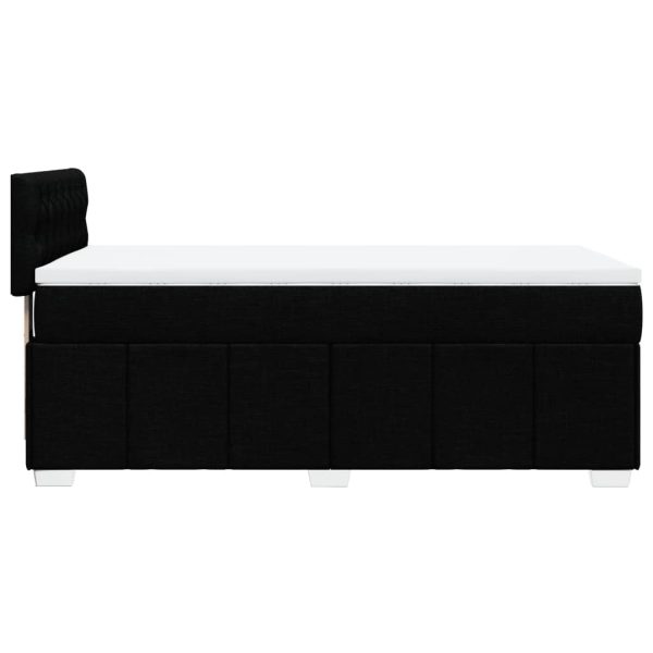 Giroletto A Molle Con Materasso Nero 80x200 Cm Intessuto - Image 5