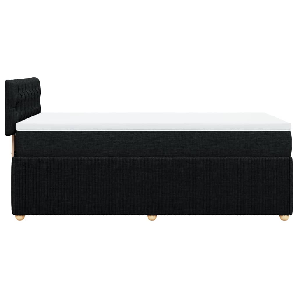 Giroletto A Molle Con Materasso Nero 100x200 Cm In Tessuto - Image 5