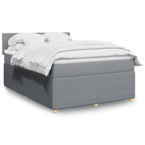 Giroletto A Molle Con Materasso Grigio Chiaro 160x200cm Tessuto