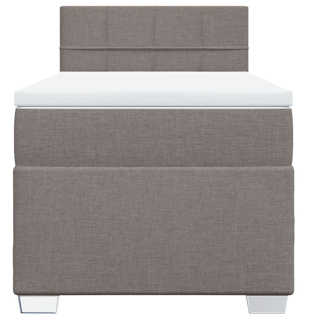 Giroletto A Molle Con Materasso Tortora 90x200 Cm Intessuto - Image 6