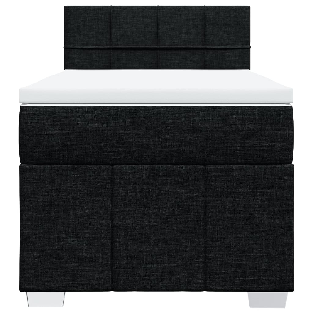 Giroletto A Molle Con Materasso Nero 80x200 Cm Intessuto - Image 6
