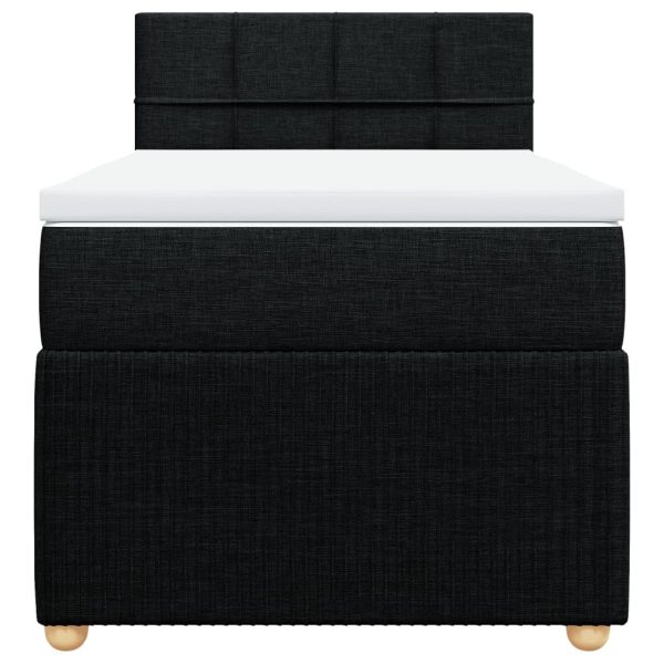 Giroletto A Molle Con Materasso Nero 80x200 Cm Intessuto - Image 6