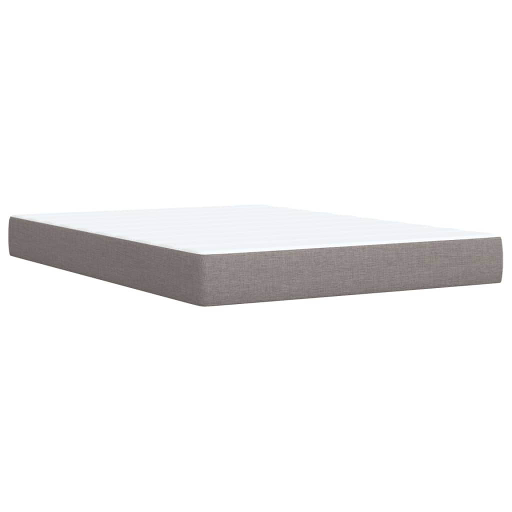 Giroletto A Molle Con Materasso Tortora 140x190 Cm In Tessuto - Image 6
