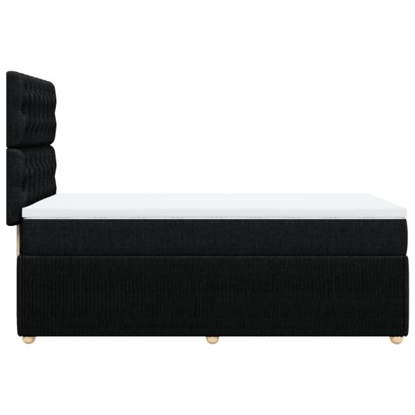 Giroletto A Molle Con Materasso Nero 80x200 Cm Intessuto - Image 5
