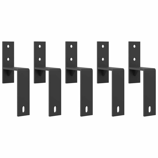 Kit Di Binari Per Porte Scorrevoli 183 Cm Acciaio Nero - Image 4