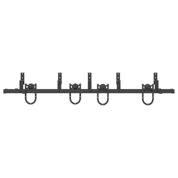 Kit Di Binari Per Porte Scorrevoli 183 Cm Acciaio Nero - Image 5