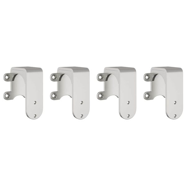 Kit Binari Porta Scorrevole 183 Cm Acciaio Inossidabile Argento - Image 4