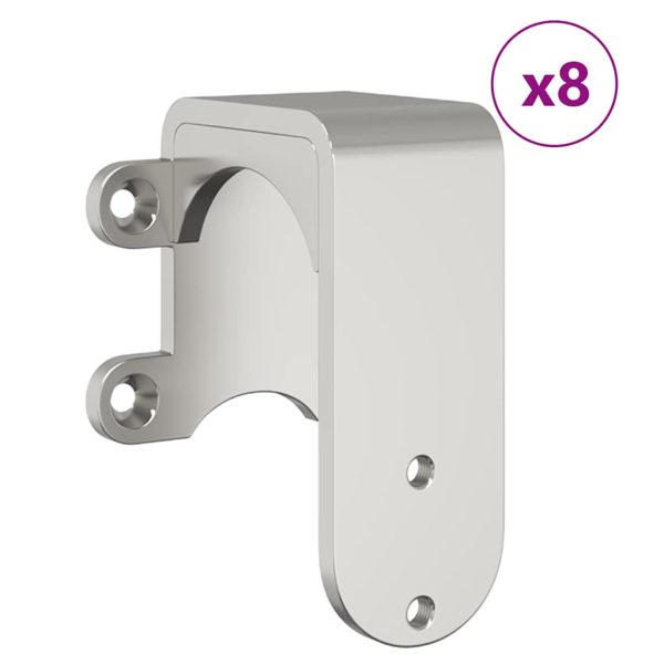 Kit Binari Porta Scorrevole 366 Cm Acciaio Inossidabile Argento - Image 4