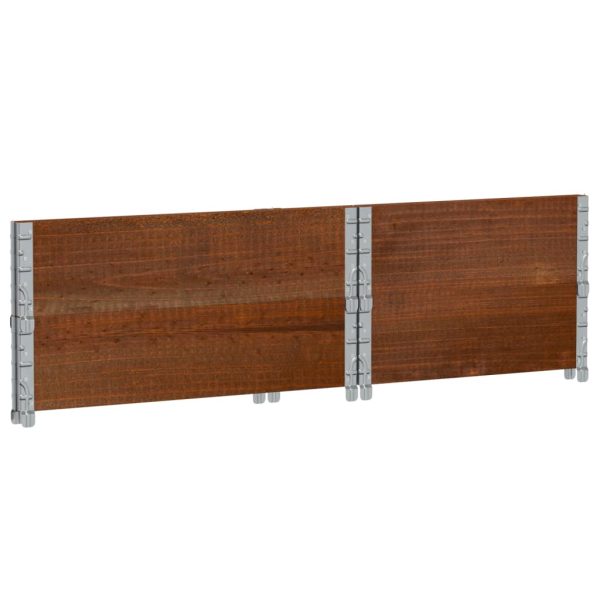 Fioriera Da Giardino Marrone 80x60 Cm Legno Massello Di Pino - Image 6