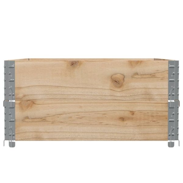 Fioriera Da Giardino Marrone 120x80 Cm Legno Massello Di Pino - Image 4