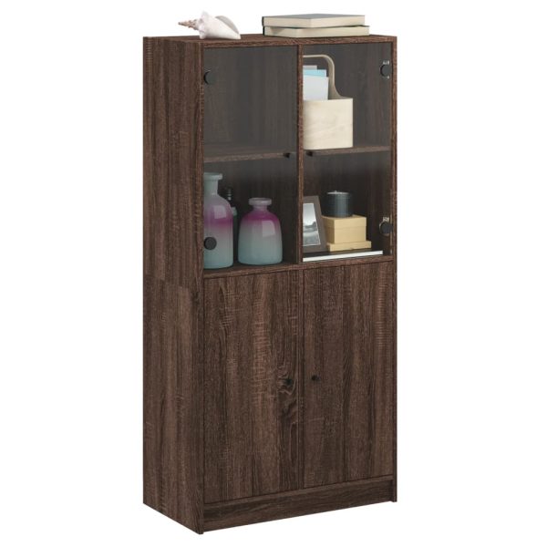 Credenza Con Ante Rovere Marrone 68x37x142 Cm Legno Multistrato - Image 5