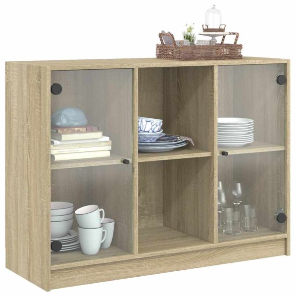 Credenza Rovere Sonoma 102x37x75,5 Cm In Legno Multistrato - Image 5
