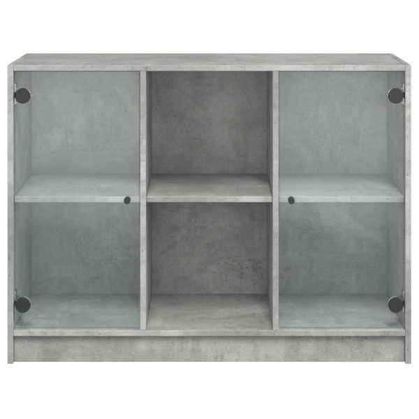 Credenza Grigio Cemento 102x37x75,5 Cm In Legno Multistrato - Image 6