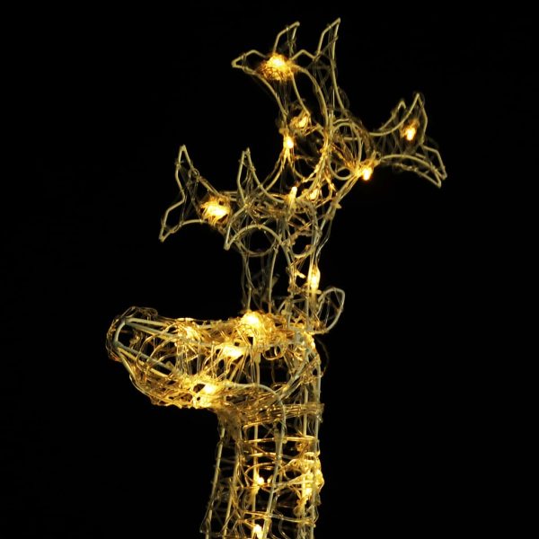 Renne E Slitta Decorazione Natale 90 Led 60x16x100 Cm Acrilico - Image 4