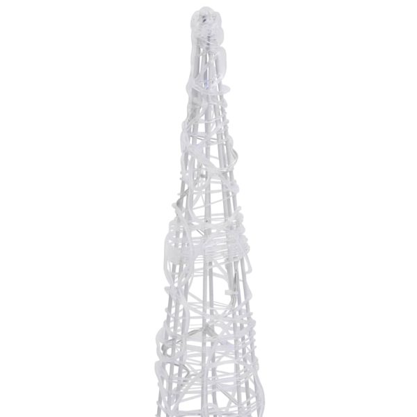 Piramide Decorativa Cono Di Luce Led Acrilico Blu 90 cm - Image 4