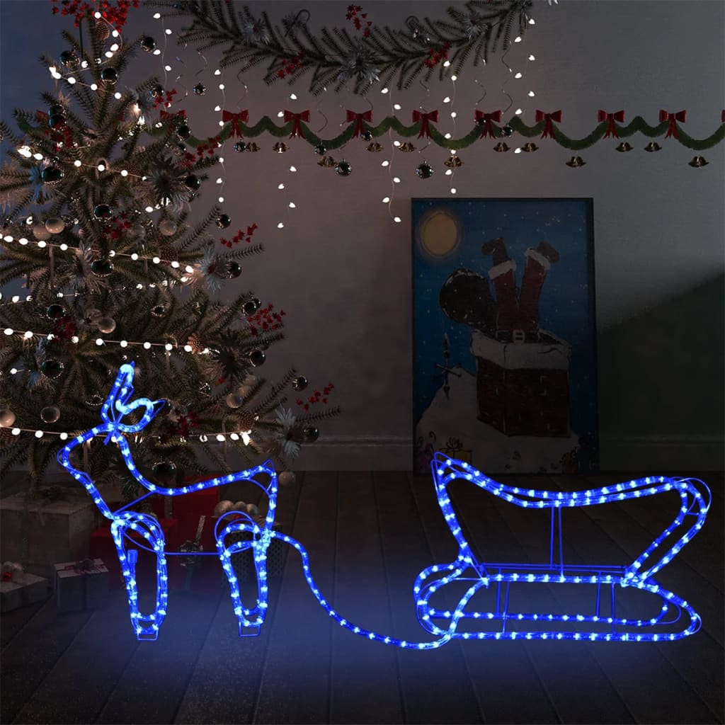 Renne E Slitta Decorazione Natalizia Per Esterni 252 Led