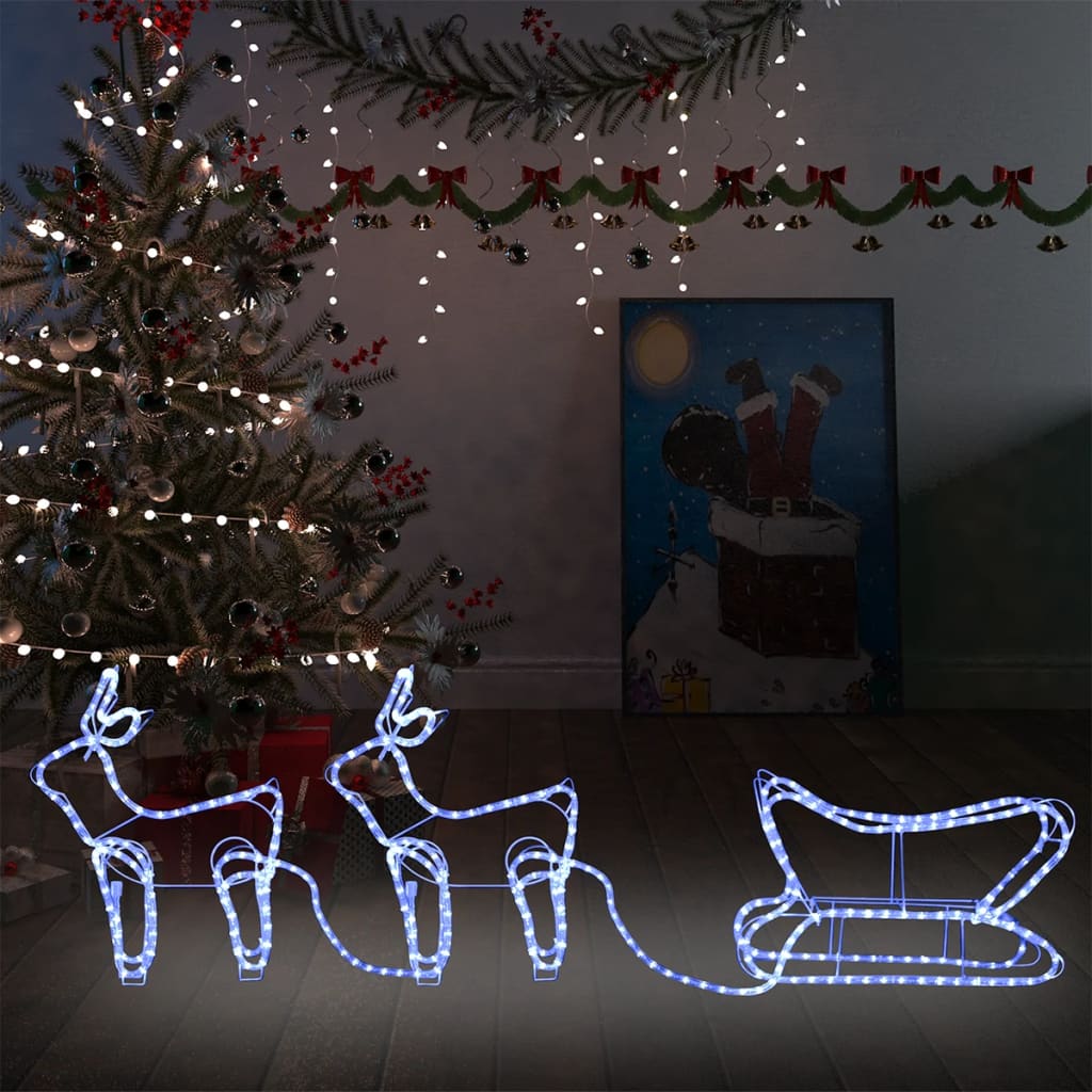 Renne E Slitta Decorazione Natalizia Per Esterni 576 Led