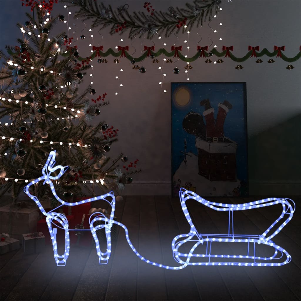 Renne E Slitta Decorazione Natalizia Per Esterni 252 Led