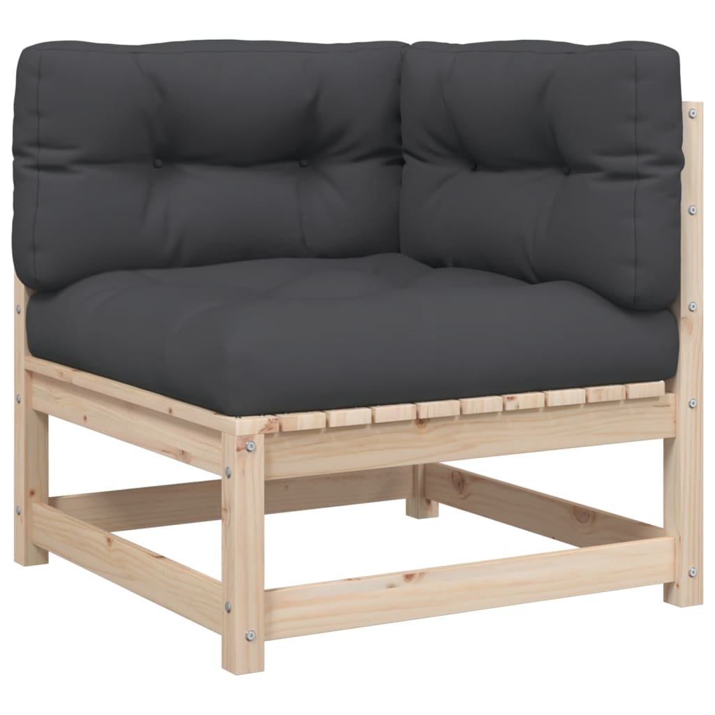 Set Divani Da Giardino 7 Pz Con Cuscini Legno Massello Di Pino - Image 4