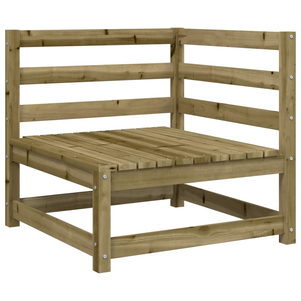 Set Divani Da Giardino 7 Pz In Legno Impregnato Di Pino - Image 4