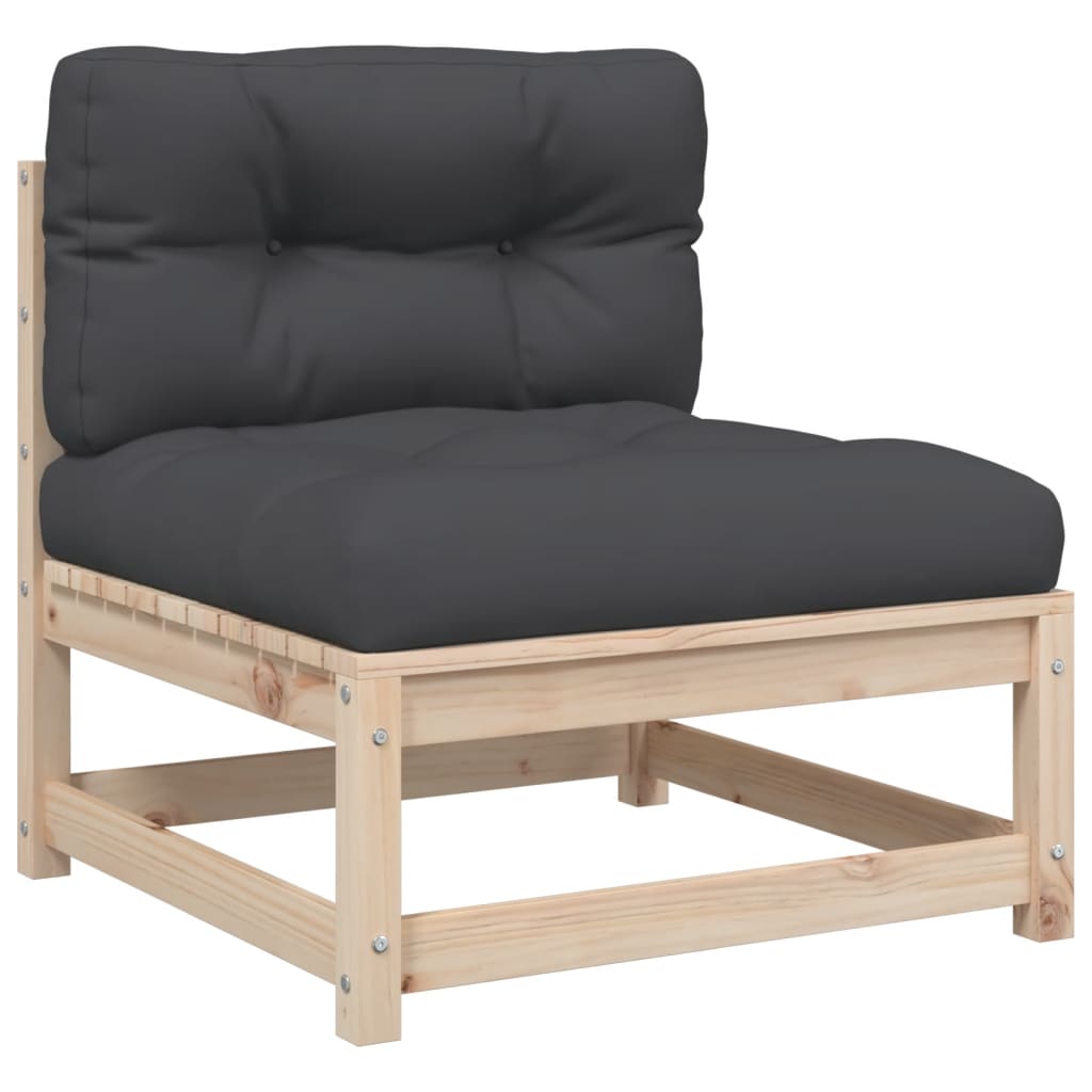 Set Divani Da Giardino 7 Pz Con Cuscini Legno Massello Di Pino - Image 5