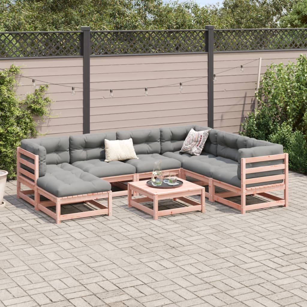 Set Divani Da Giardino 8 Pz In Legno Massello Abete Douglas - Image 3