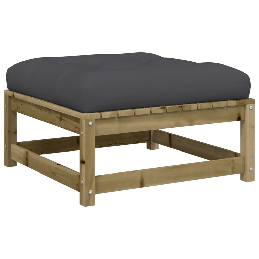 Set Divani Da Giardino 8pz Con Cuscini Legno Impregnato Di Pino - Image 6