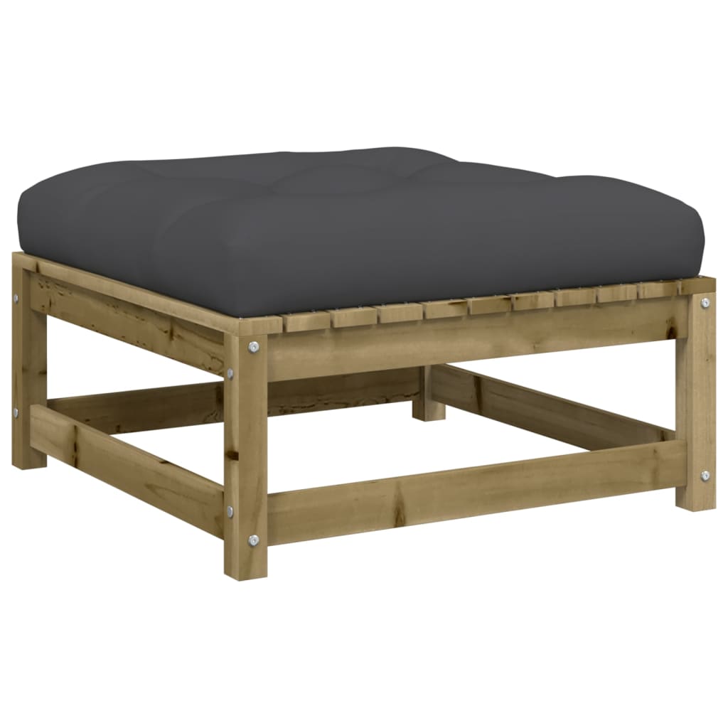 Set Divani Da Giardino 9pz Con Cuscini Legno Impregnato Di Pino - Image 5