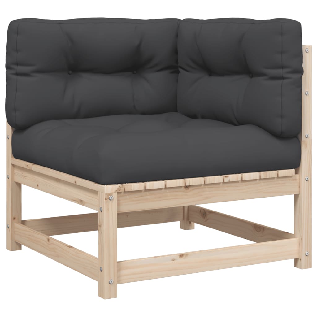 Set Divani Giardino 6 Pz Con Cuscini In Legno Massello Di Pino - Image 4