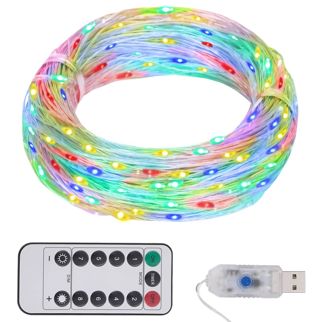 Stringa Led Con 150 Luci Led Multicolore 15 M
