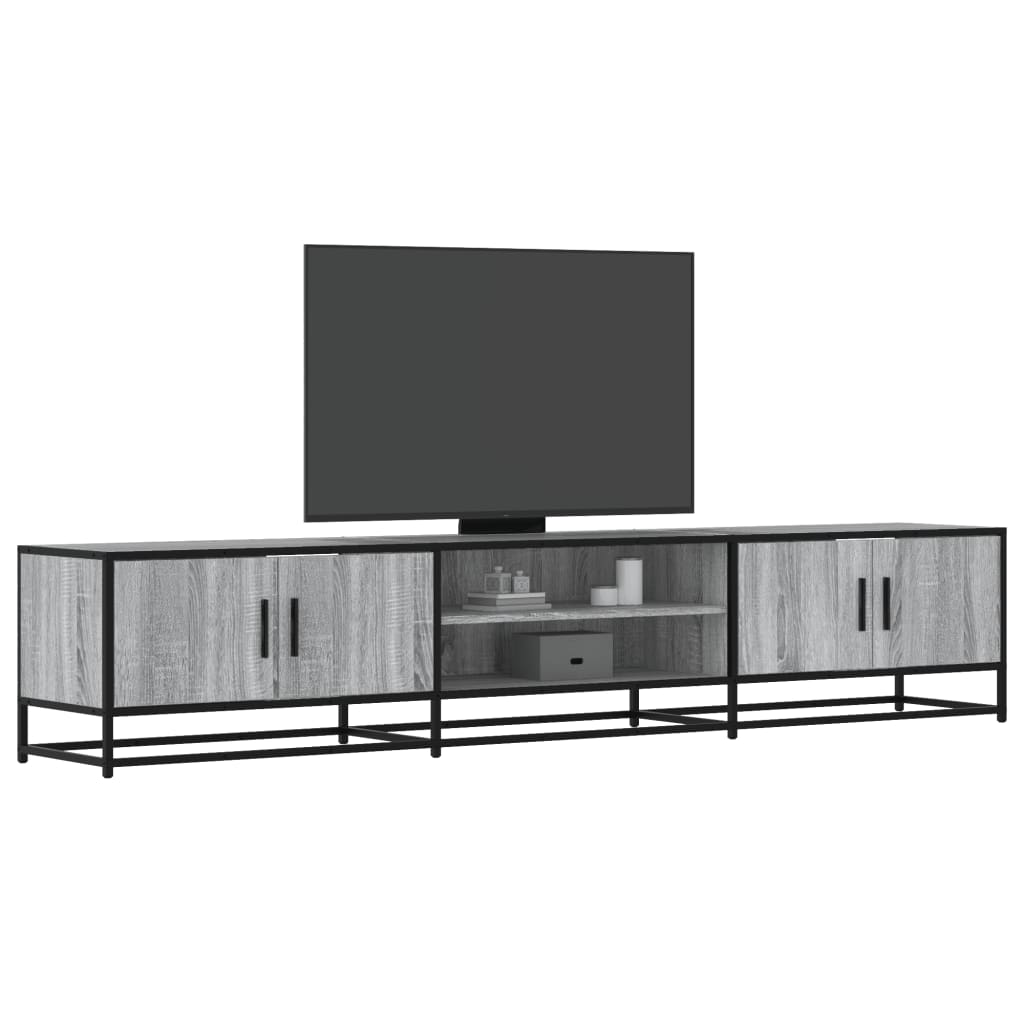 Mobile Porta Tv Grigio Sonoma 210x35x41 Cm In Truciolato
