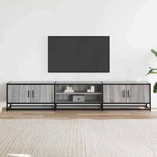 Mobile Porta Tv Grigio Sonoma 210x35x41 Cm In Truciolato - Image 3