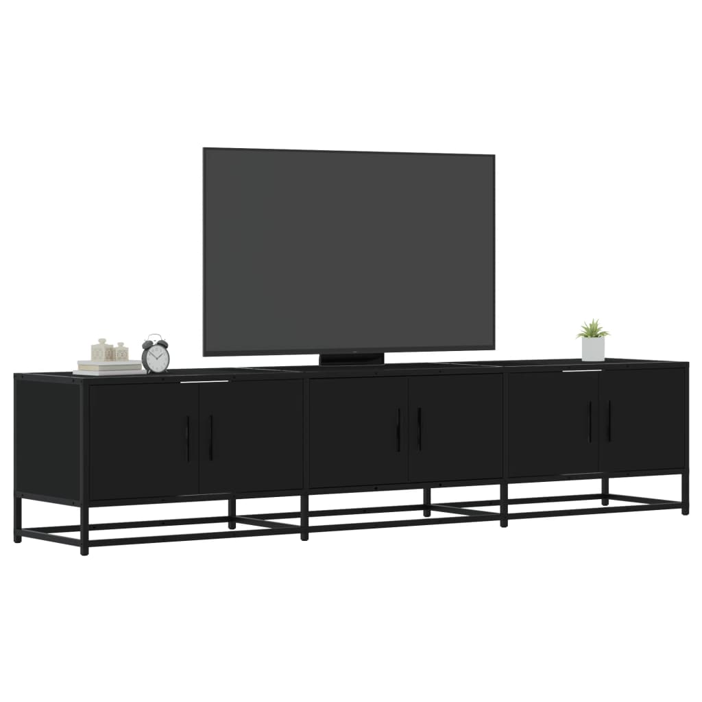 Mobile Porta Tv Nero 180x35x41 Cm In Truciolato