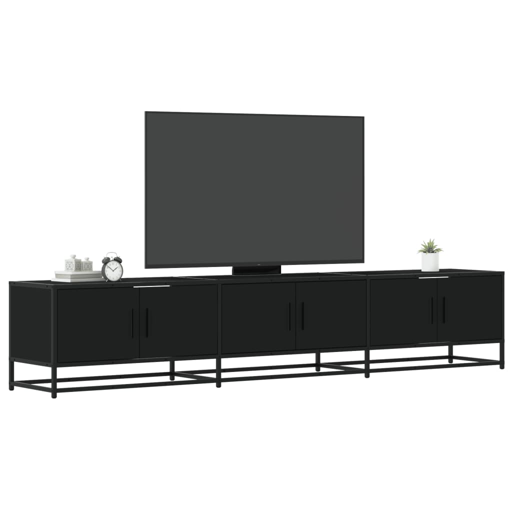 Mobile Porta Tv Nero 210x35x41 Cm In Truciolato