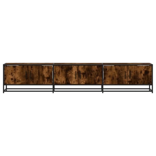 Mobile Tv Rovere Fumo 210x35x41 Cm In Truciolato - Image 4