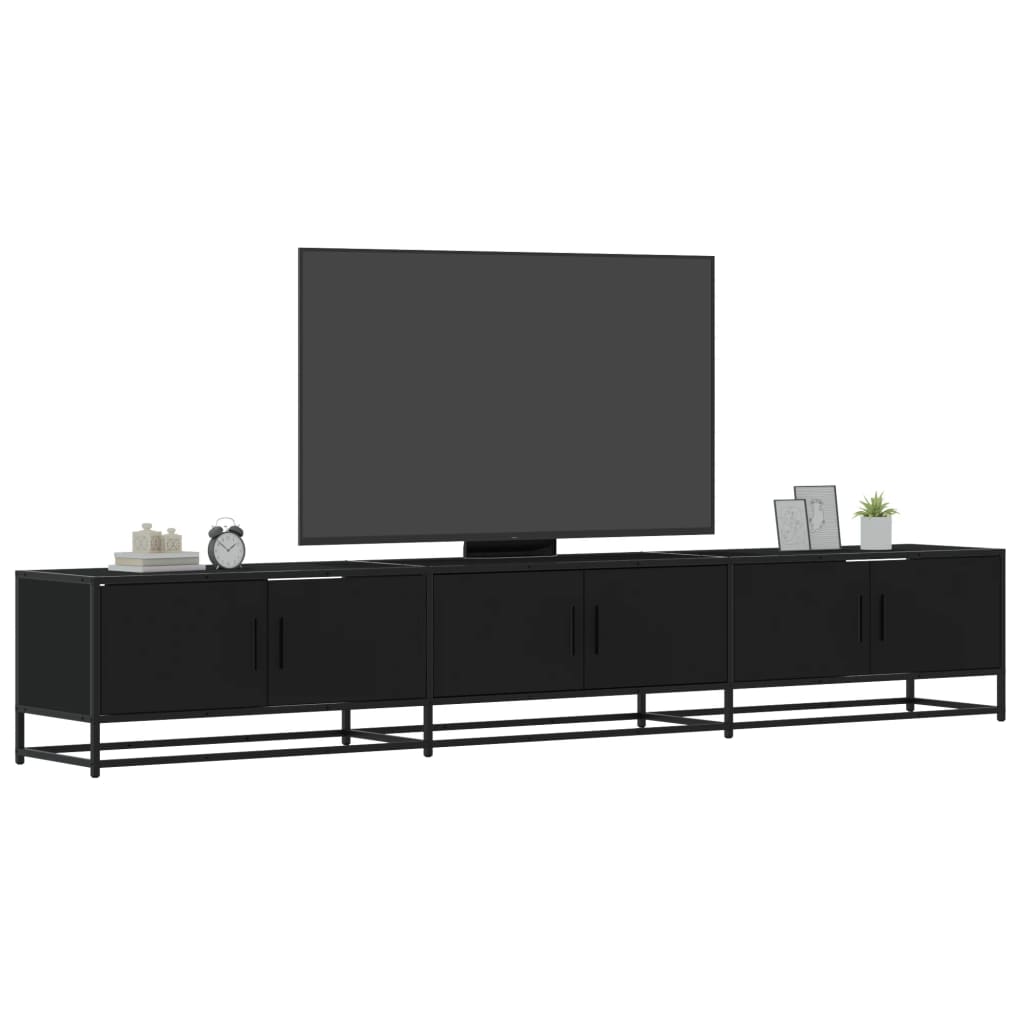 Mobile Porta Tv Nero 240x35x41 Cm In Truciolato