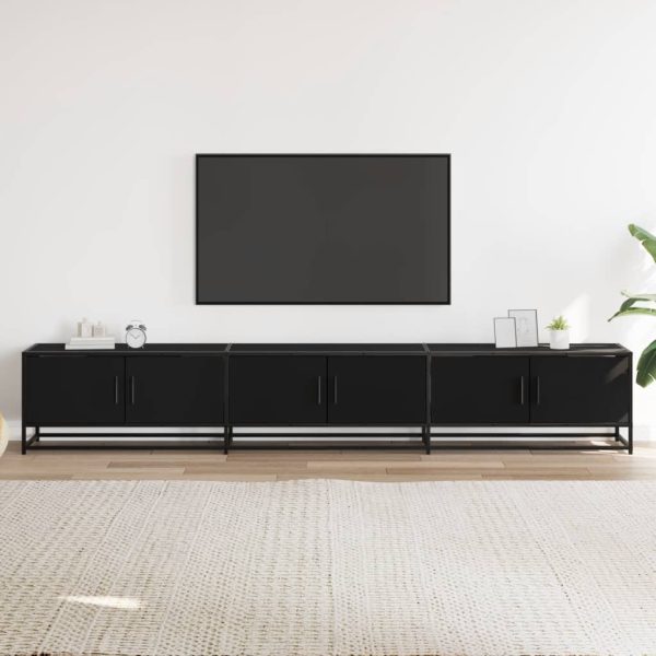 Mobile Porta Tv Nero 240x35x41 Cm In Truciolato - Image 3