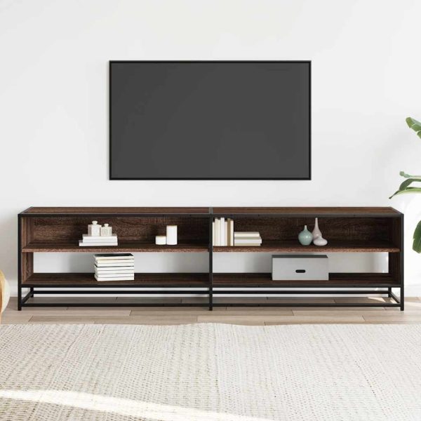 Mobile Porta Tv Rovere Marrone 180,5x40x46 Cm In Truciolato - Image 3