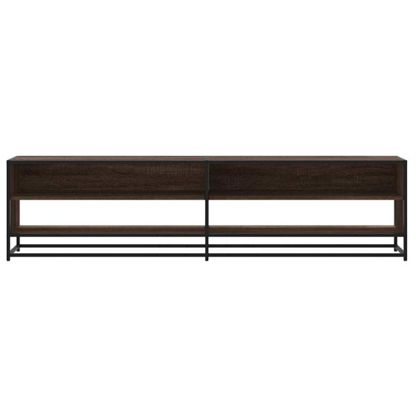 Mobile Porta Tv Rovere Marrone 180,5x40x46 Cm In Truciolato - Image 4